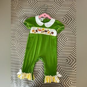 Acorns & Leaves Smocked Romper